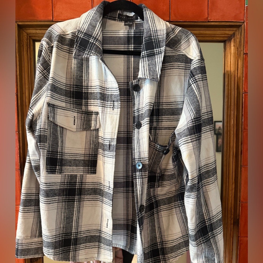 Sanctuary Monochrome Plaid Jacket